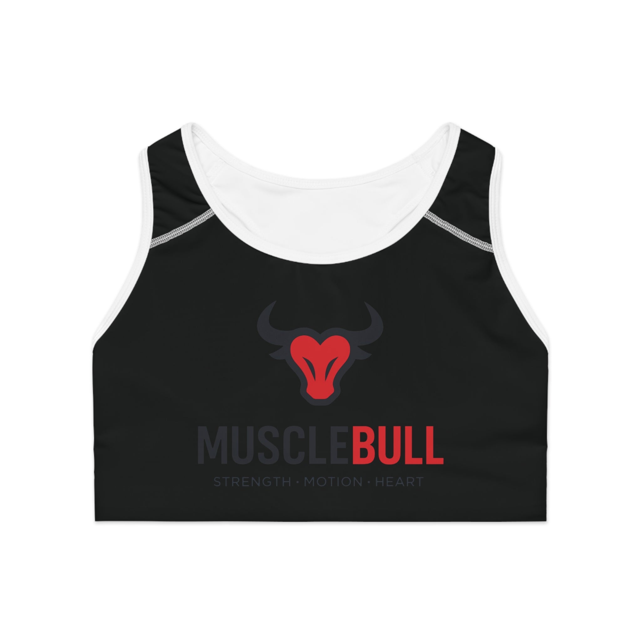 Sports Bra — MuscleBull Logo Performance Crop