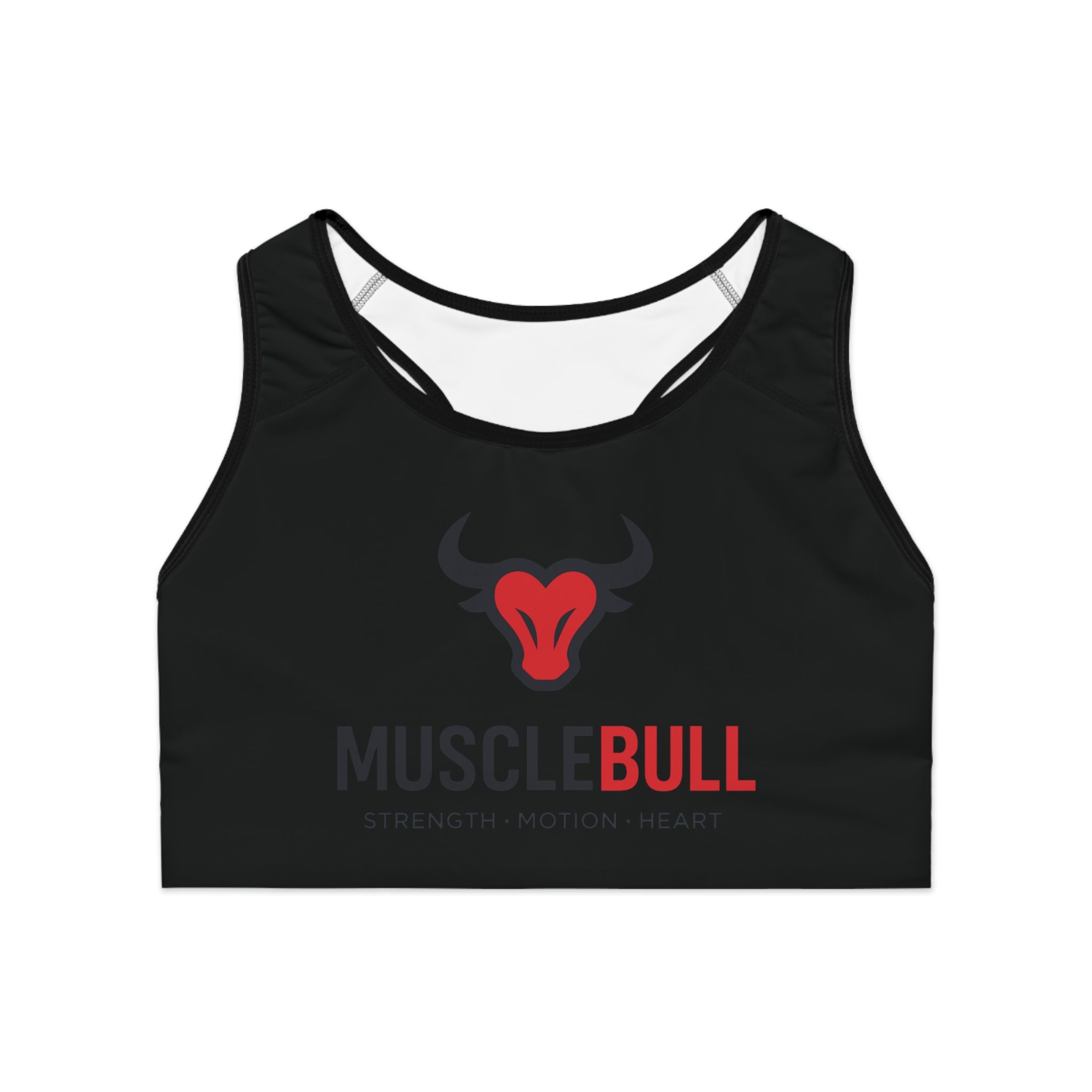Sports Bra — MuscleBull Logo Performance Crop