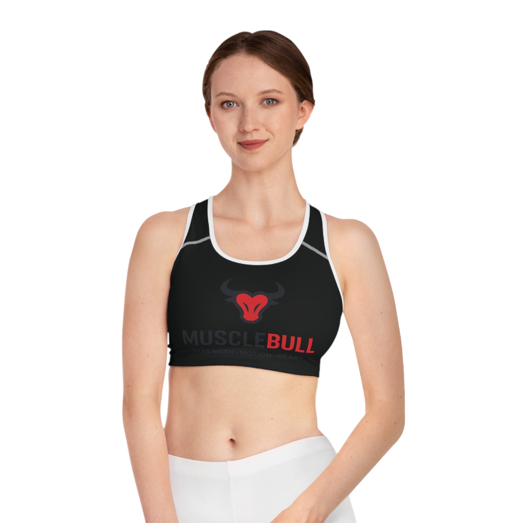 Sports Bra — MuscleBull Logo Performance Crop